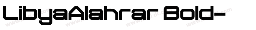 LibyaAlahrar Bold字体转换